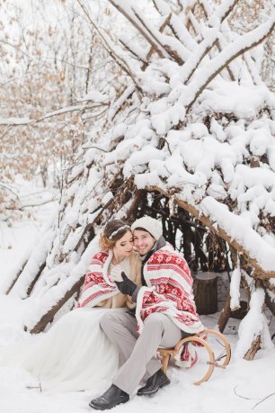 Оригинальная зимняя фотозона