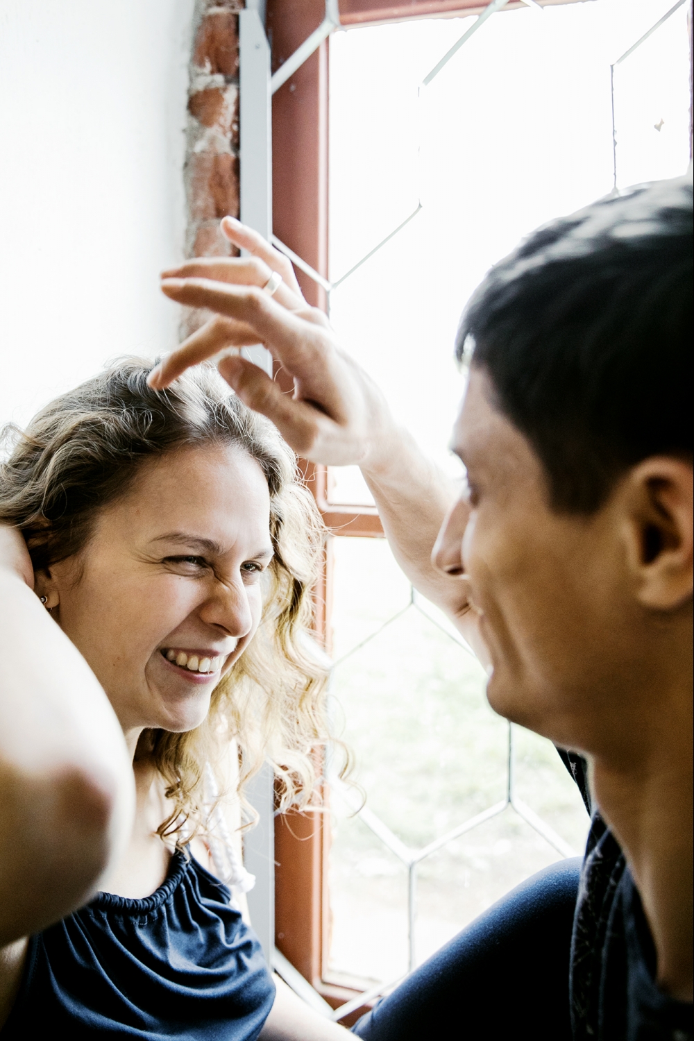 Света и Леша 
море