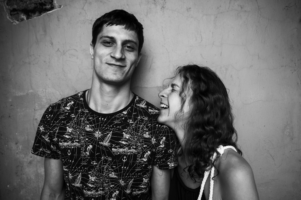 Света и Леша 
море