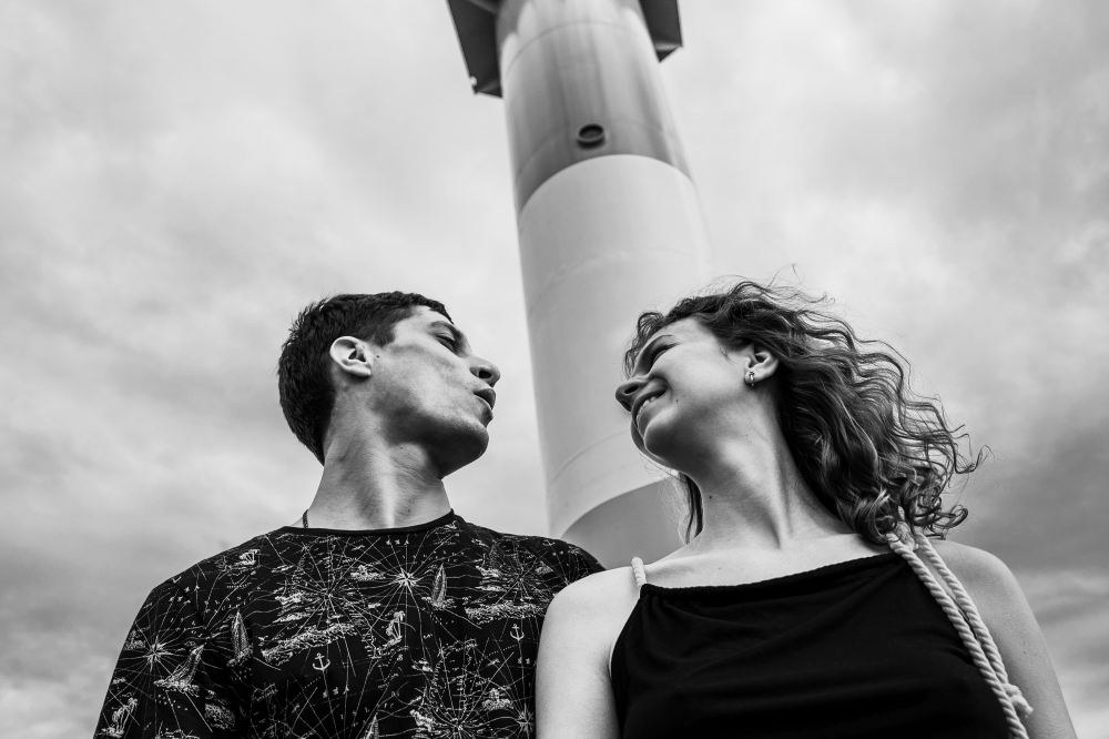 Света и Леша 
море