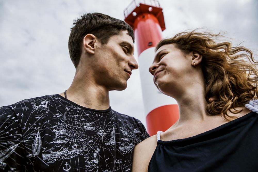 Света и Леша 
море