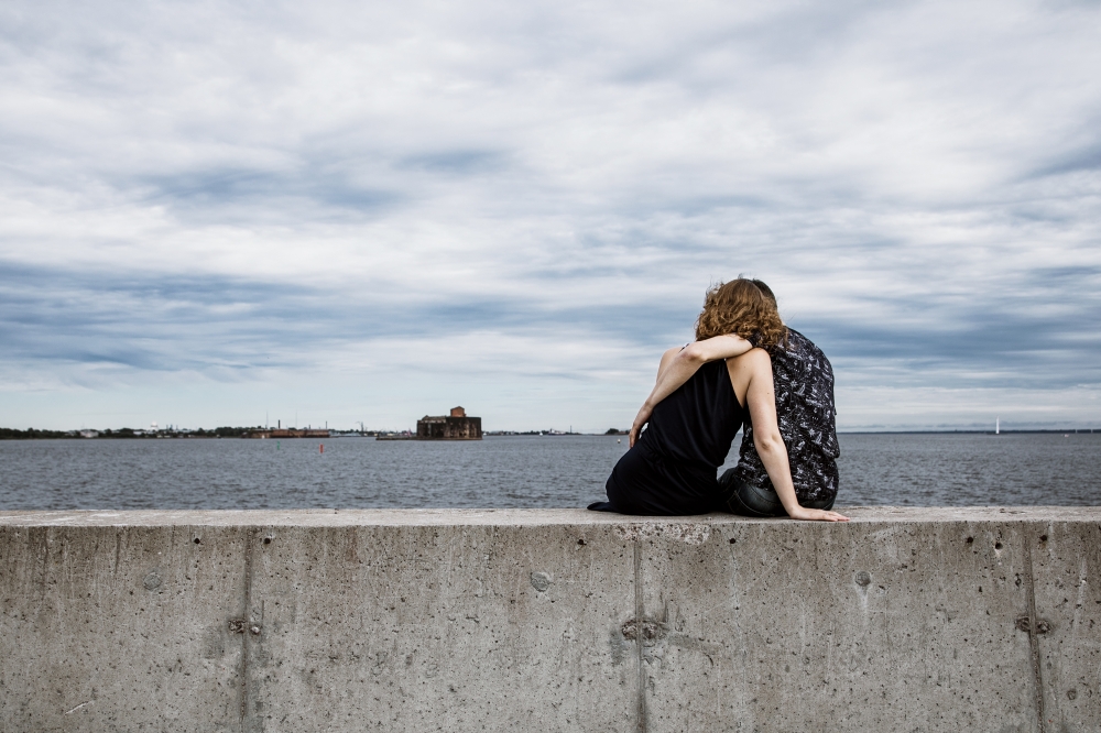 Света и Леша 
море