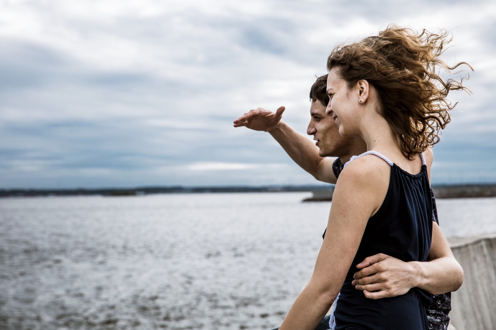 Света и Леша 
море