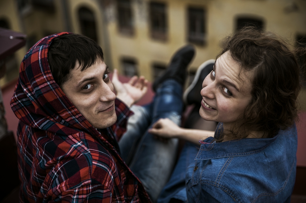 Света и Леша 
небо