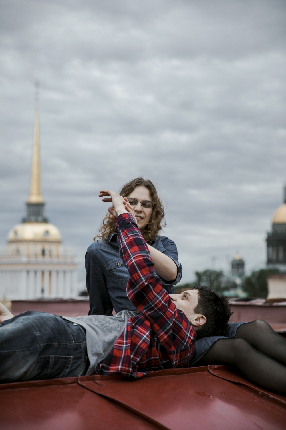 Света и Леша 
небо