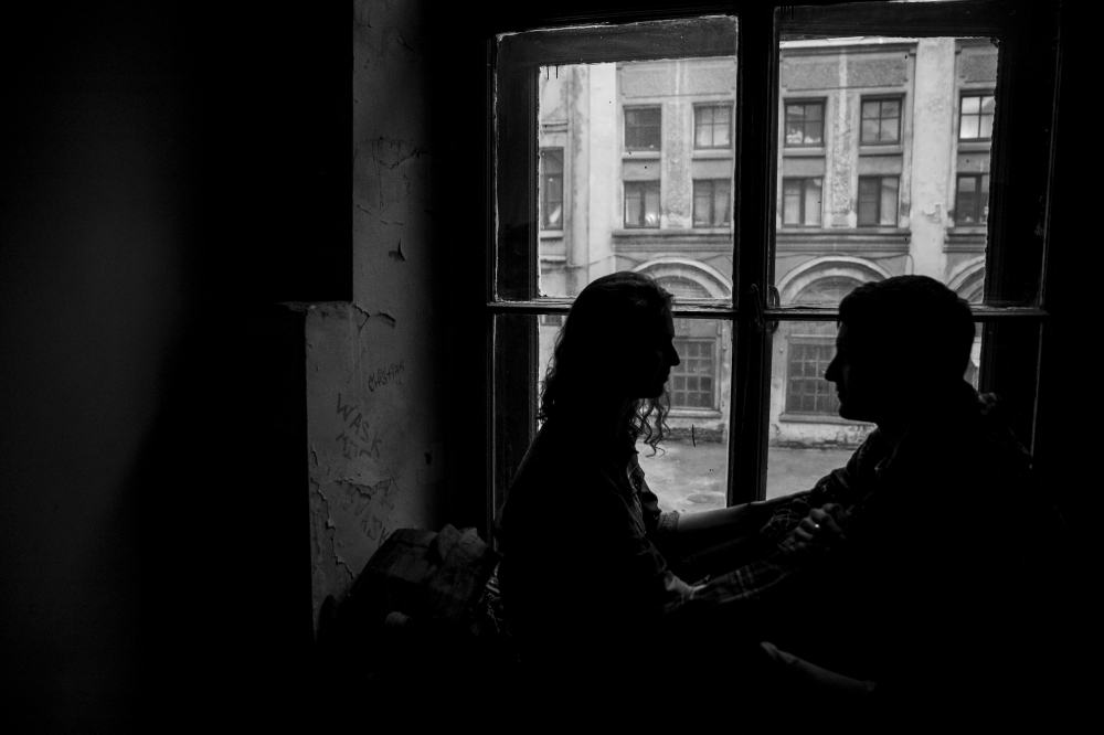 Света и Леша 
небо