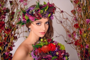 Яркий цветочный образ