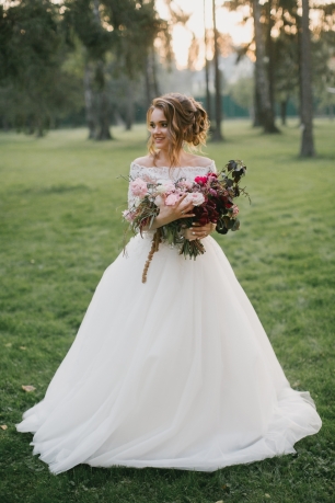 Невеста. Свадьба в цвете марсала