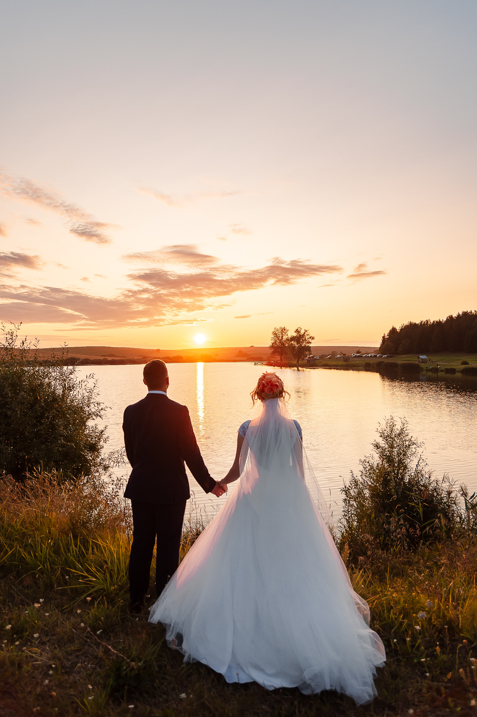 Свадебная фотосессия на закате