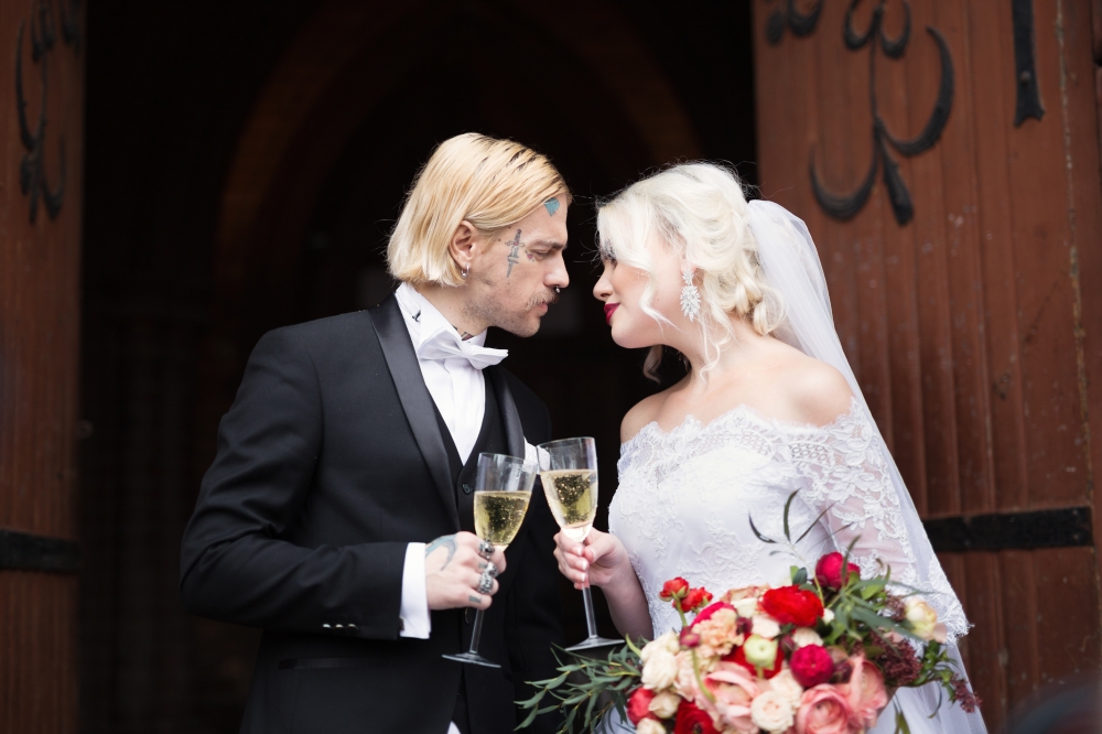 Свадебная церемония в Англиканской Церкви Святого Андрея в Москве