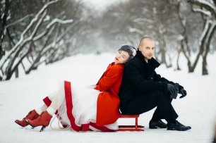 Зимняя съемка в парке