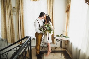 Жених и невеста в бохо стиле