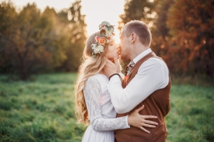 В лучах закатного солнца