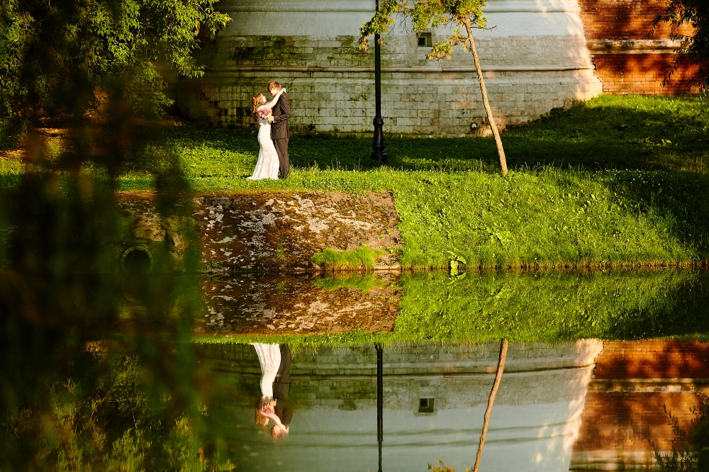 Свадебная прогулка на территории Новодевичьего монастыря