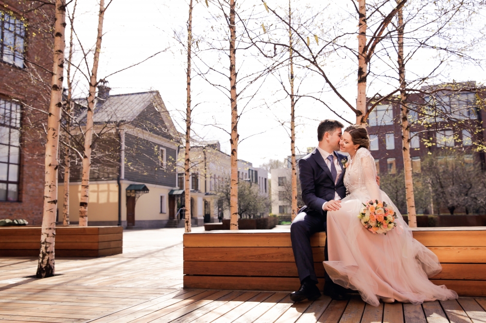 Свадебная фотосессия в Москве. Апрель 2018.