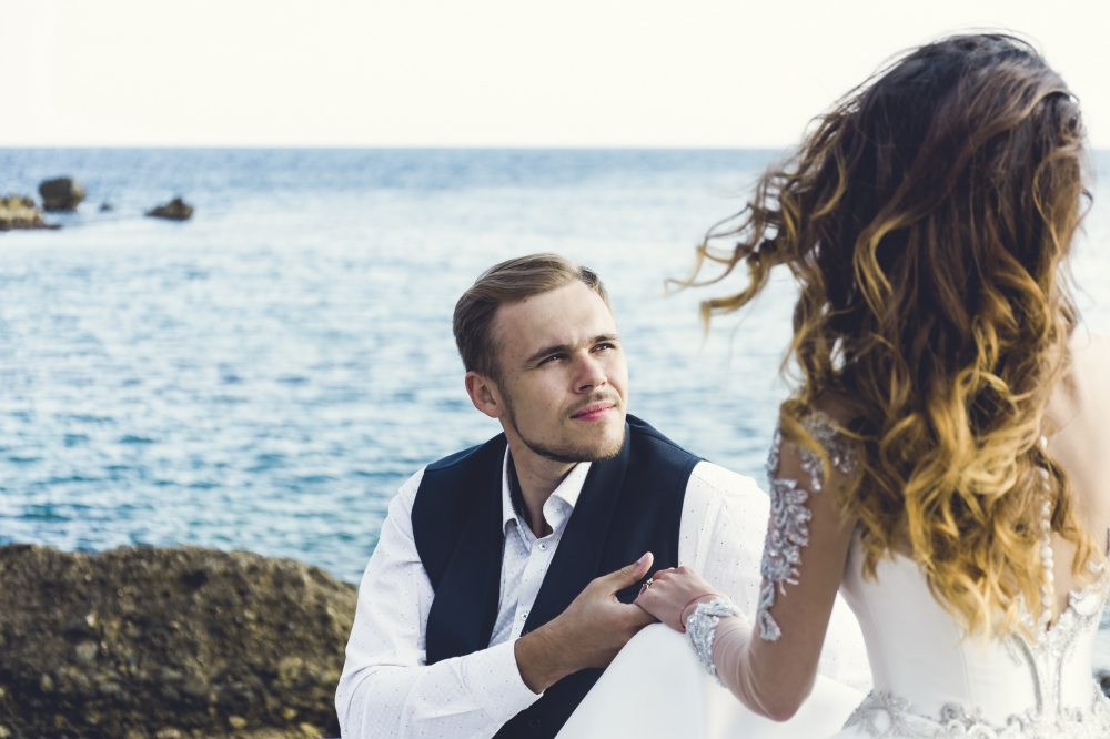 Свадебная фотосессия у моря Татьяны и Андрея в Афинах (Греция)
