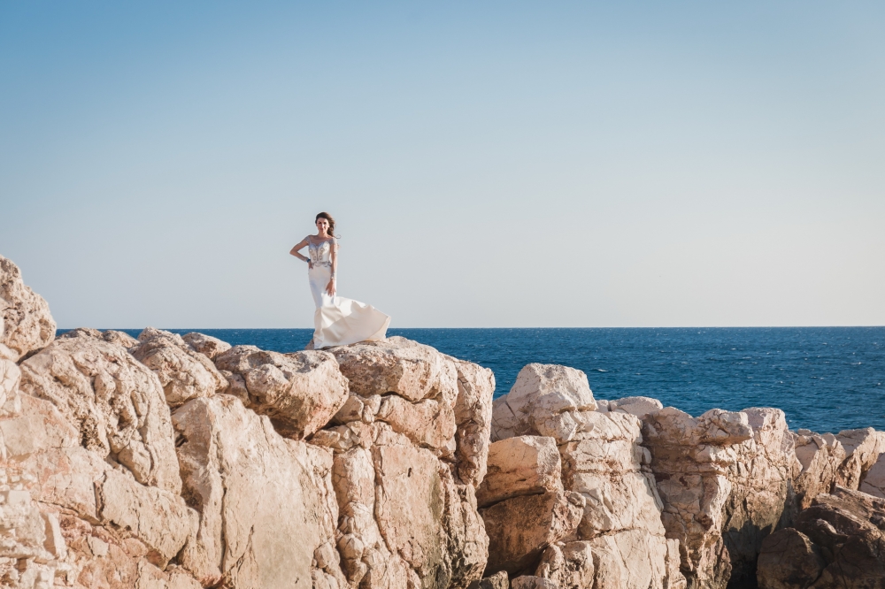 Свадебная фотосессия у моря Татьяны и Андрея в Афинах (Греция)