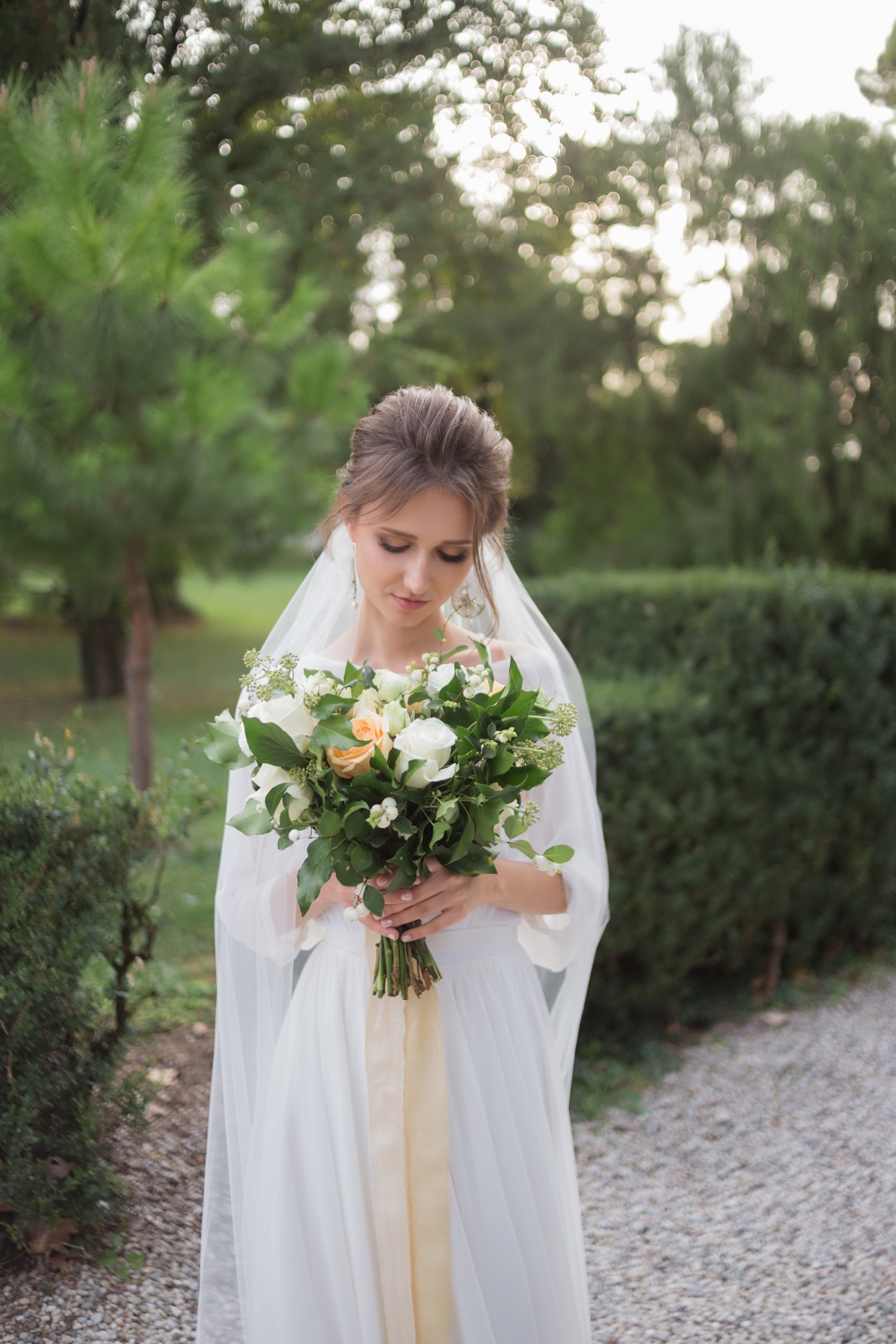 Нежная невеста на итальянской вилле под Вероной