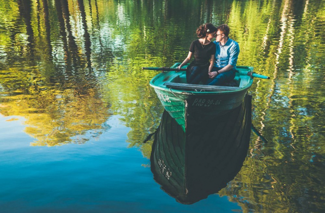 фотосессия love story слодкой, фотограф LA MOUSTACHE