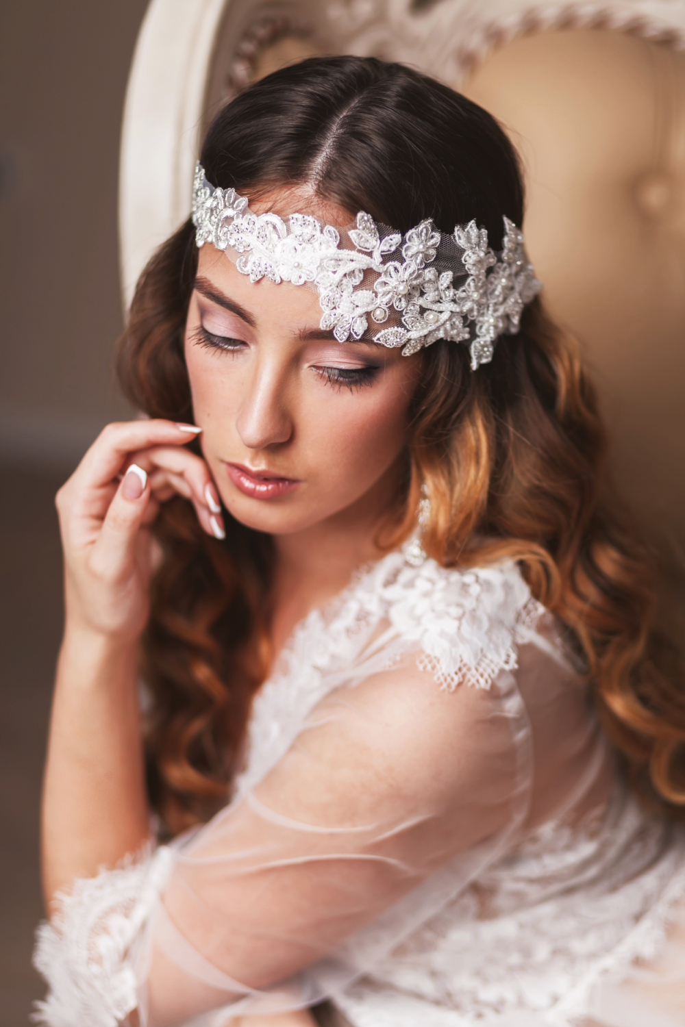 Свадебное украшение венок из лозы, тика на голову, диадема для волос