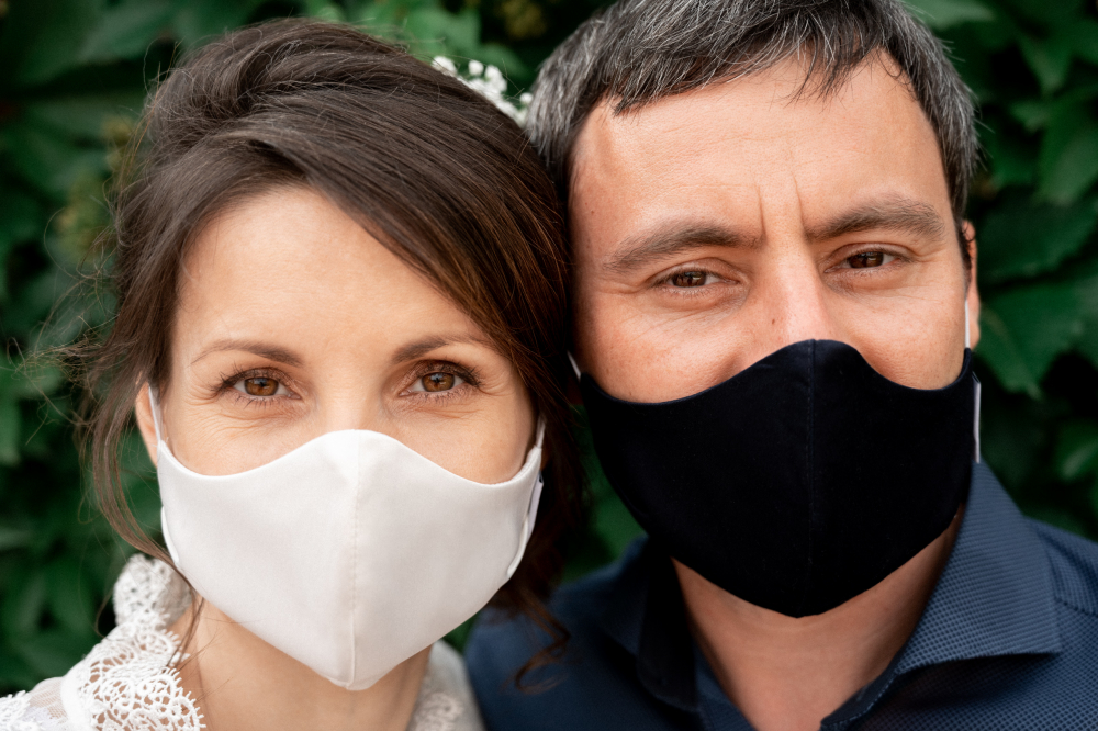 Свадебное фото во время Короновируса