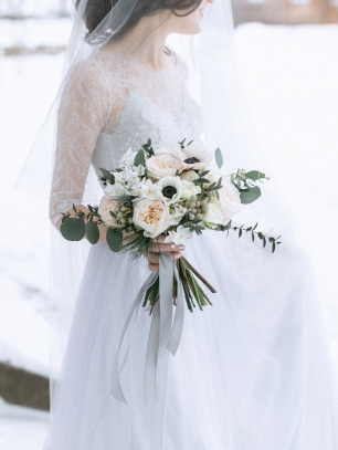 Зимний букет невесты