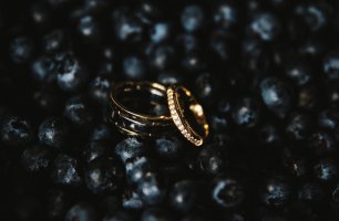 Кольца в голубике