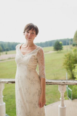 Платье невесты с рукавами