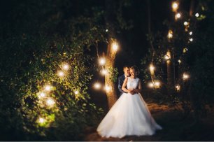 Свадебная прогулка ночью