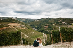Фотосессия в долине виноградников. Италия
