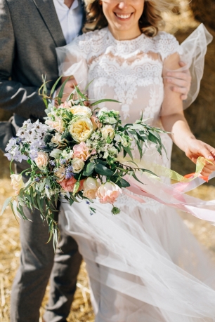 Букет невесты в стиле рустик