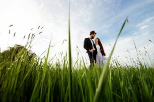 Весенняя фотография в высокой траве