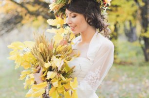 Осенний букет невесты