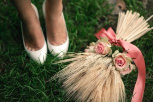 Необычный букет невесты