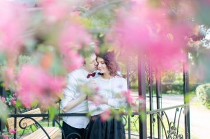 Романтичная фотосессия в беседке