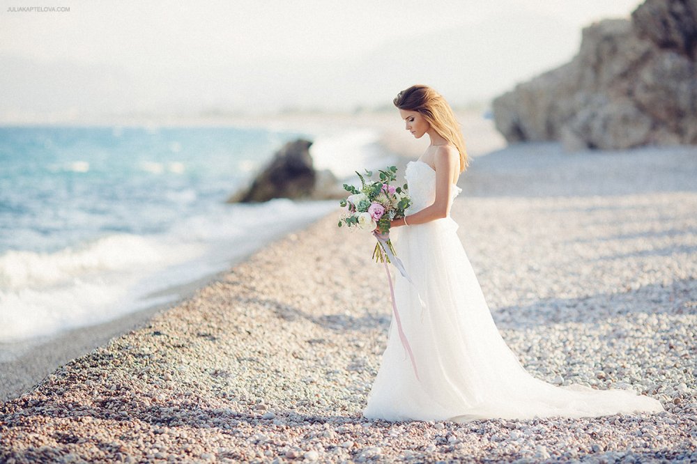 Свадьба на море платье