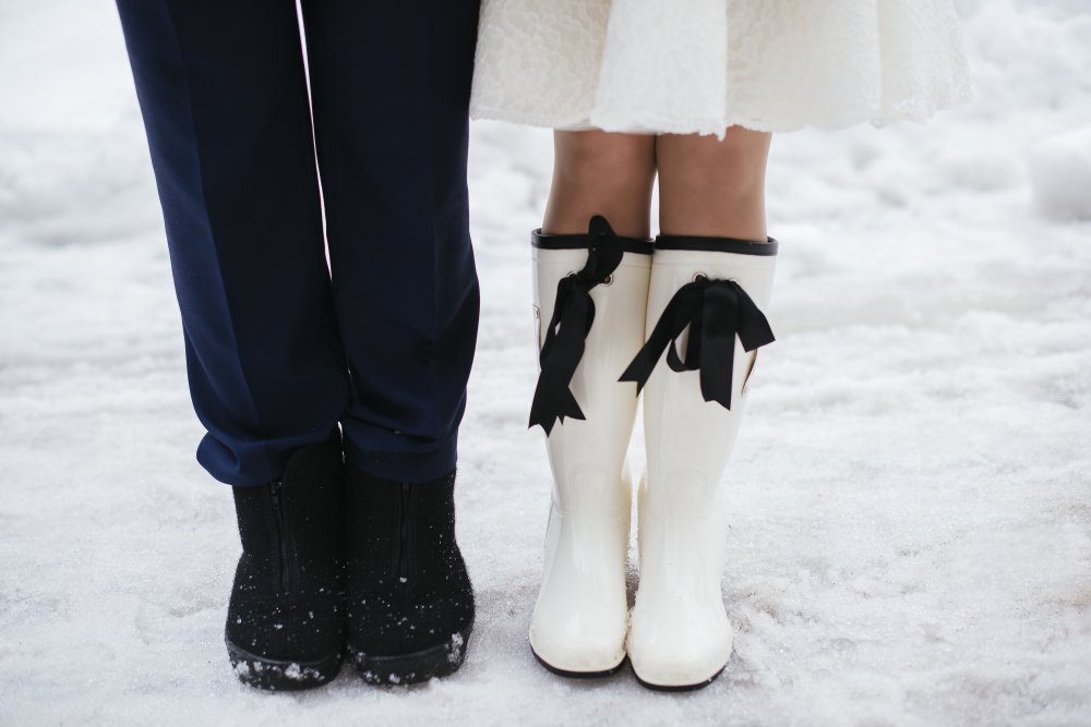 Свадьба зимой какая обувь