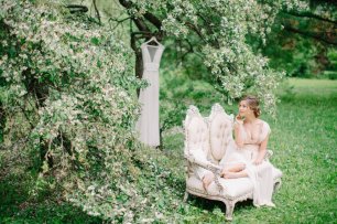 Утро невесты на природе