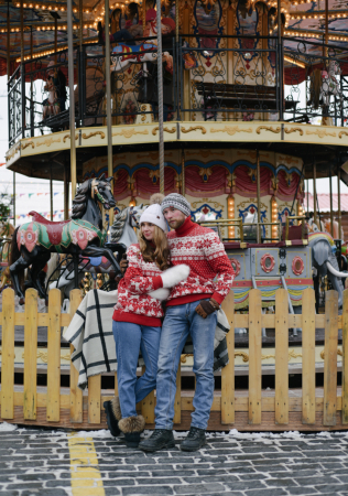 фотосессия love story в парке аттракционов, фотограф ВИКТОРИЯ ПОПКОВА