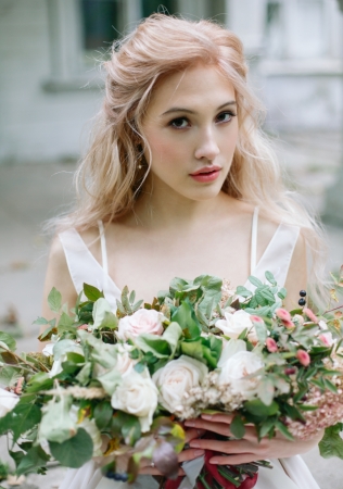 естественный макияж и прическа невесты, фотограф КСЕНИЯ ДЕЙЧ