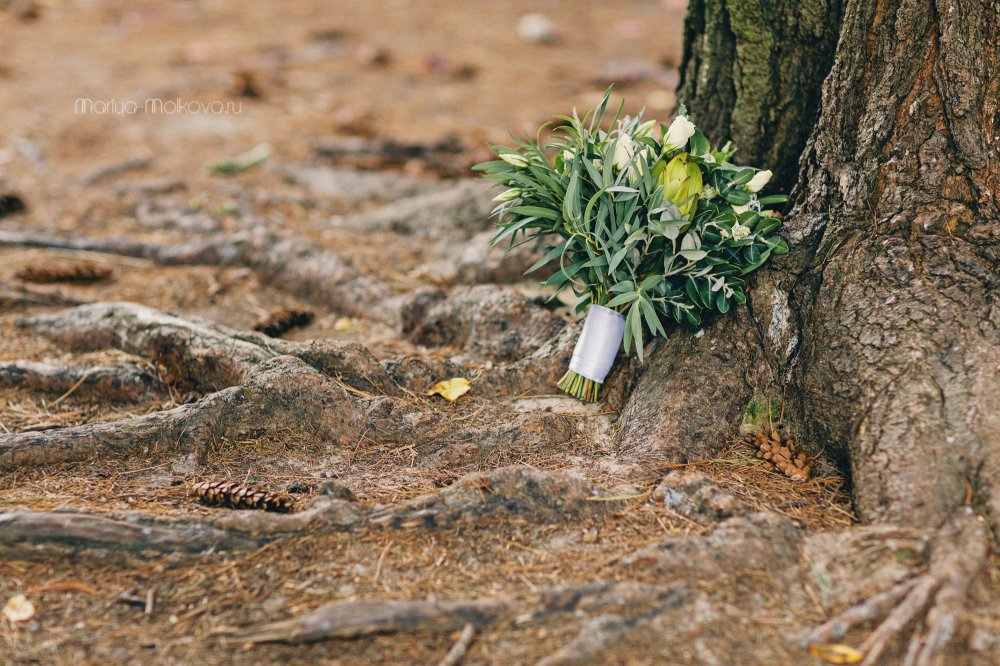 Свадебная флористика, букет невесты