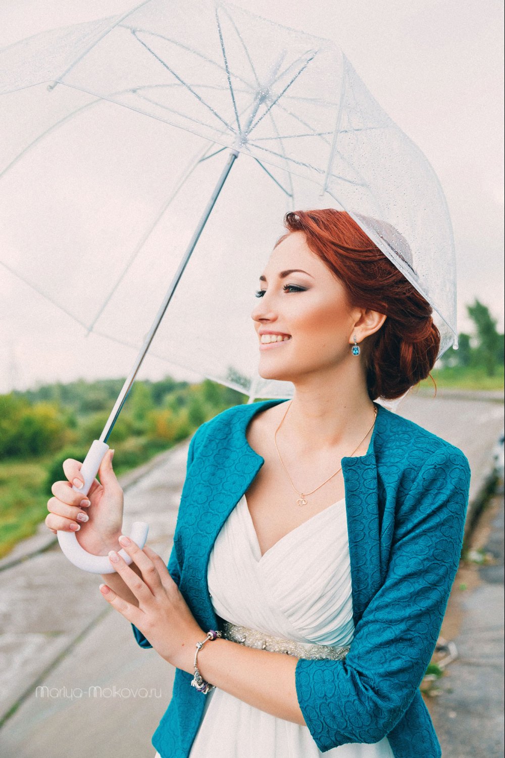 фотограф Нижний Новгород, свадебная съёмка, образ невесты, свадебная прогулка, зонт,