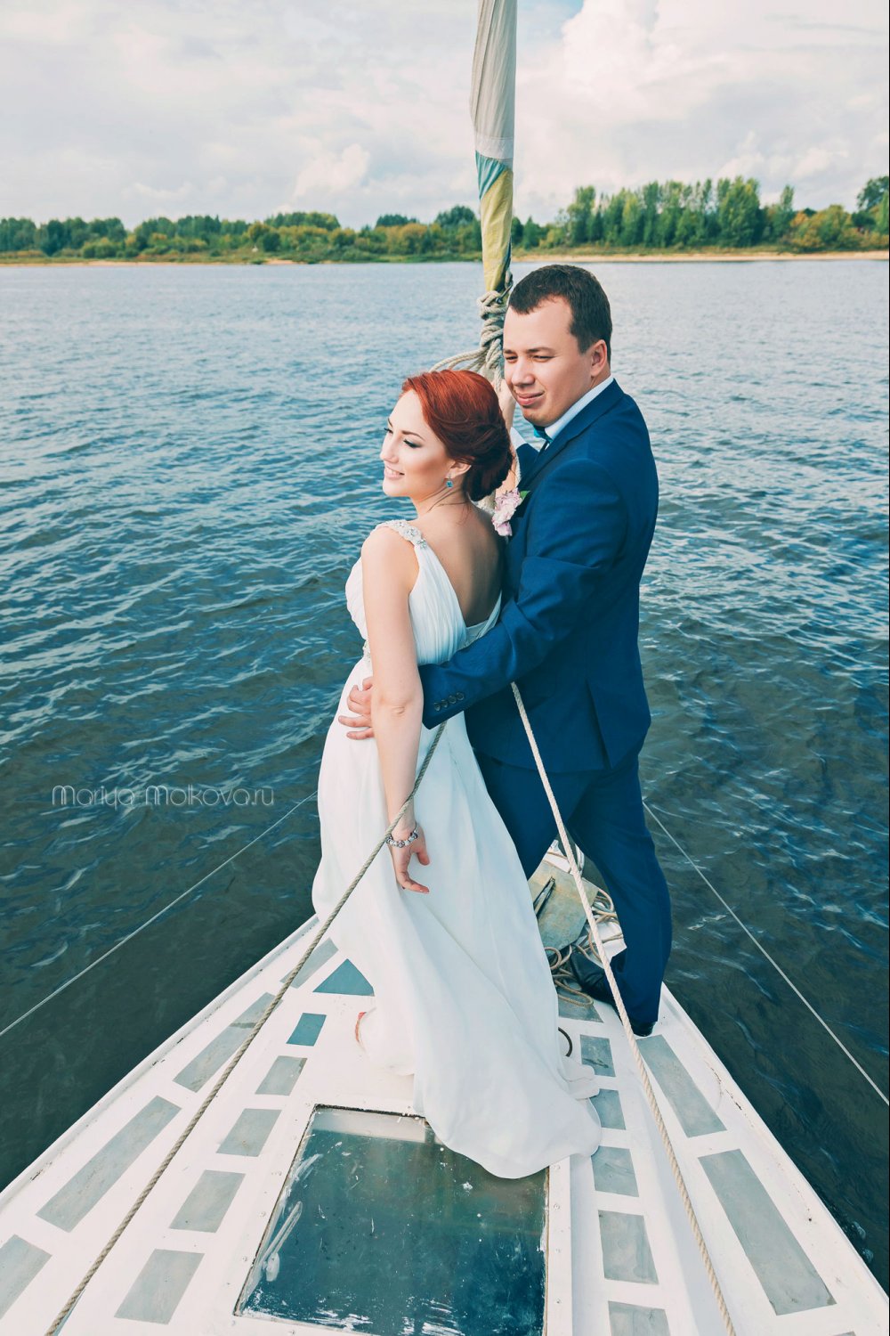 фотограф Нижний Новгород, свадебная съёмка, образ невесты, образ жениха, свадебная прогулка на яхте