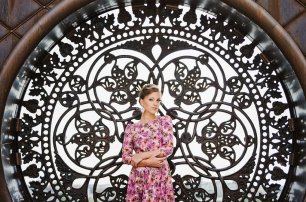 Платье с цветочным принтом