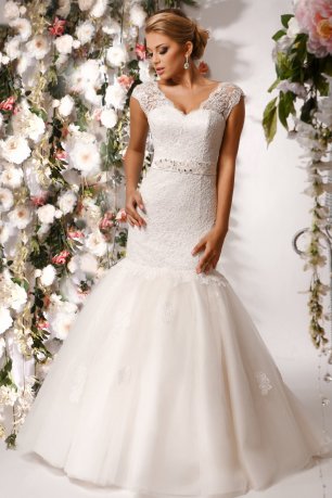 Свадебное платье силуэта Рыбка