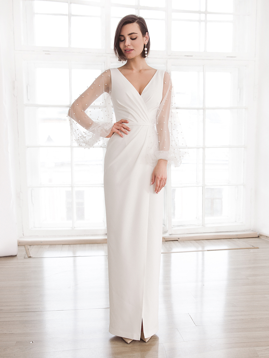 Узнайте подробнее об этой модели на нашем сайте: https://www.vesnawedding.ru/katalog-svadebnyh-platev/..

Скидка действует при покупке в первый день примерки.