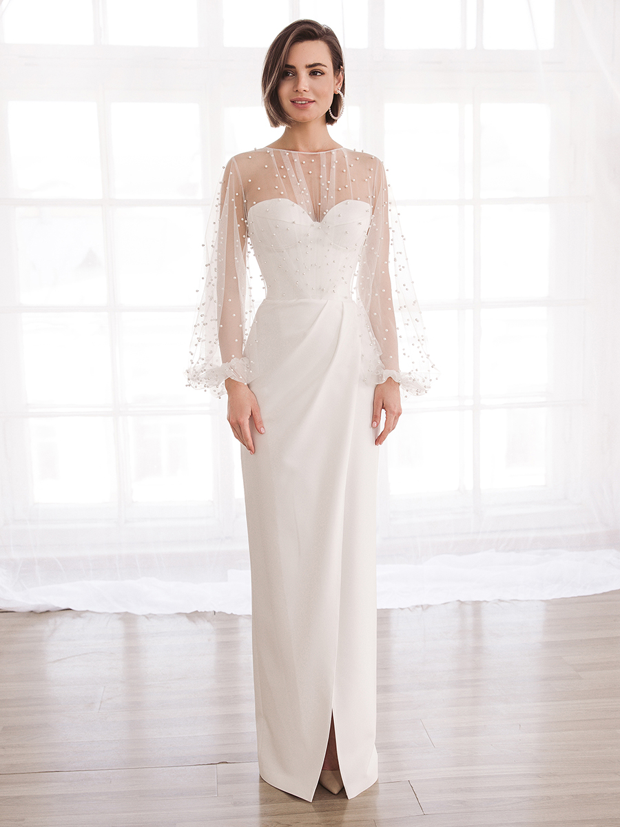 Узнайте подробнее об этой модели на нашем сайте: https://www.vesnawedding.ru/katalog-svadebnyh-platev/..

Скидка действует при покупке в первый день примерки.