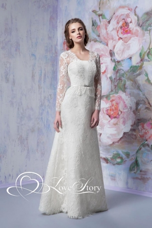 Кружевное платье невесты