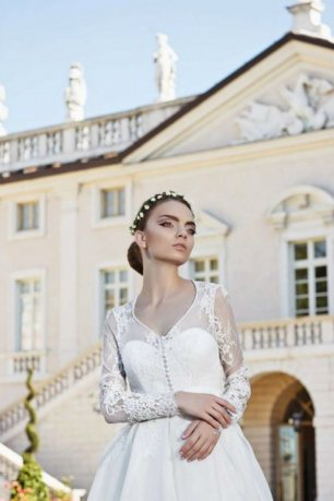 Свадебное платье с длинными рукавами