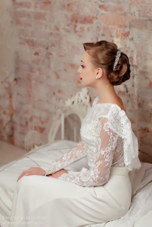 Винтажная прическа невесты. Сама элегантность!